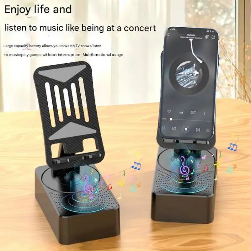3-in-1 Phone Holder Supplier - Adjustable with Bluetooth Speaker Power