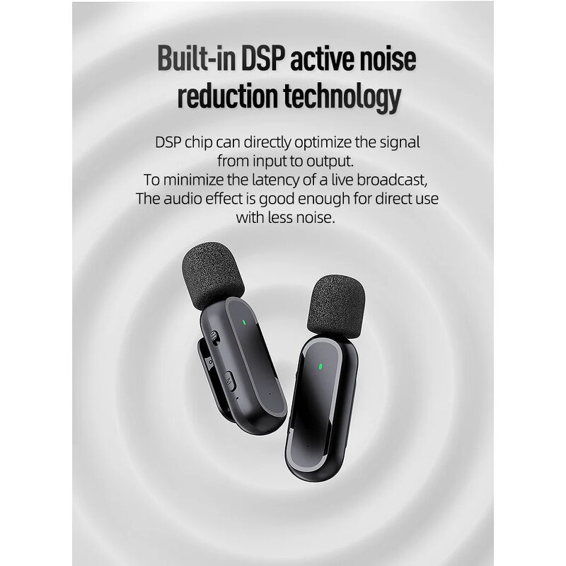 Wireless Lavalier Microphone Manufacturer - Original K61 2.4G Noise