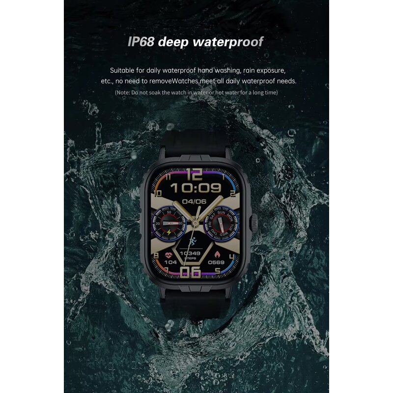 Outdoor Sports Smartwatch Supplier - M106 IP68 Waterproof BT Call
