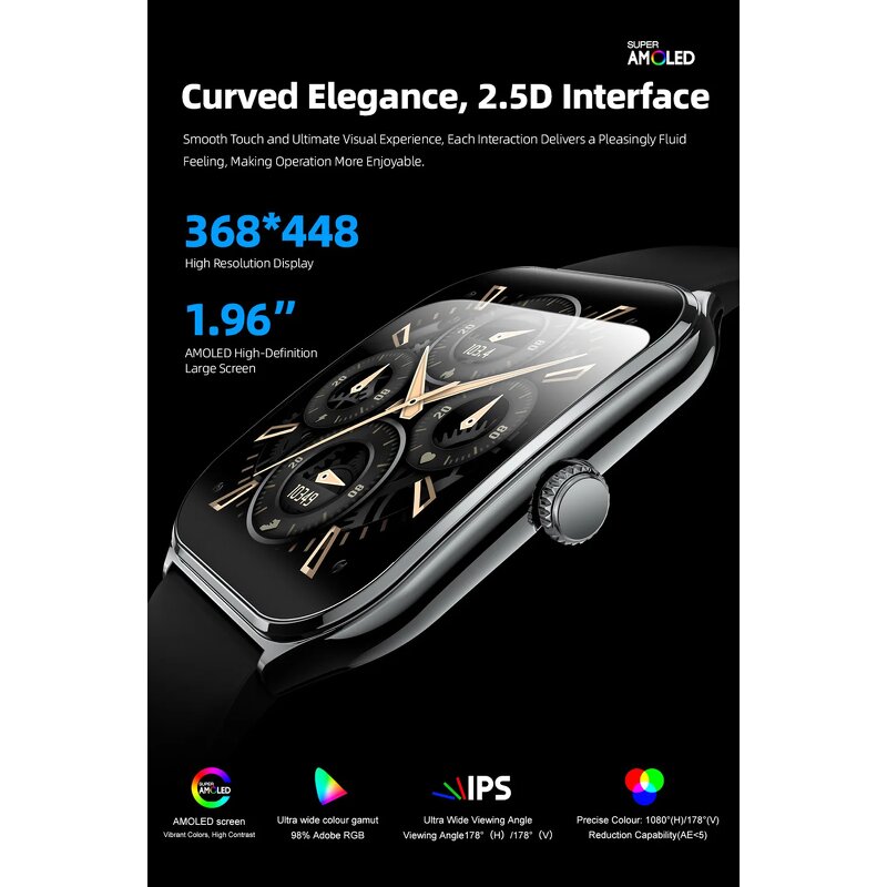 Fashion Smartwatch Manufacturer - Ultra-Slim MT61 TFT Display Fitness