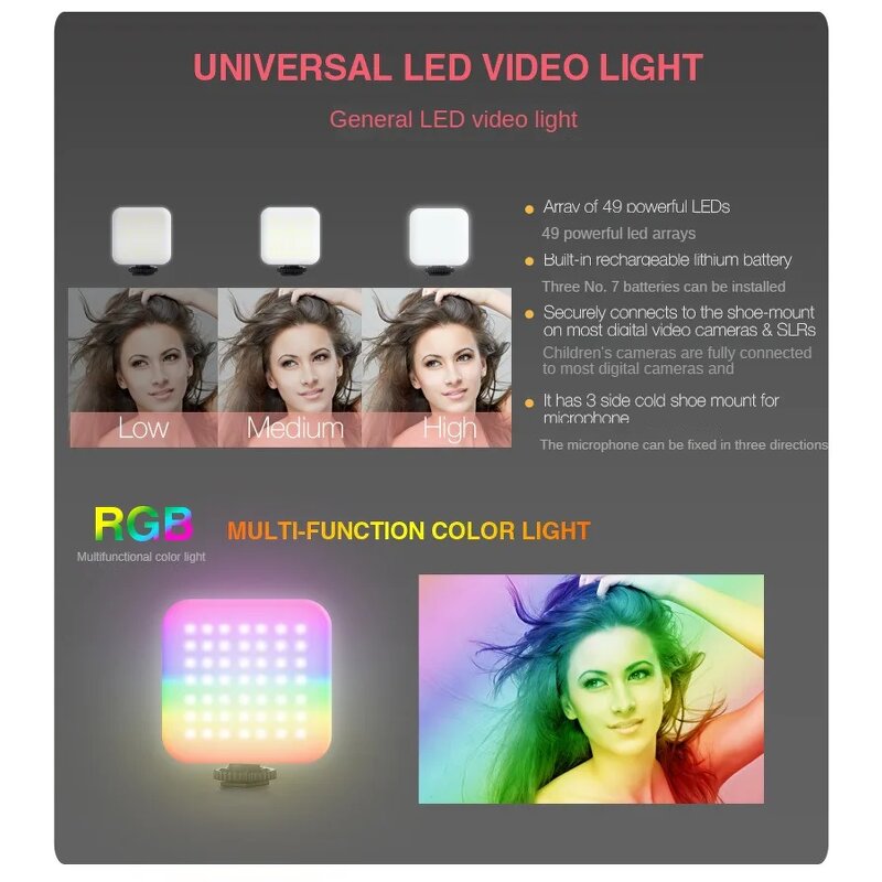 Portable Live Broadcast Set Supplier - with Microphone LED Fill Light