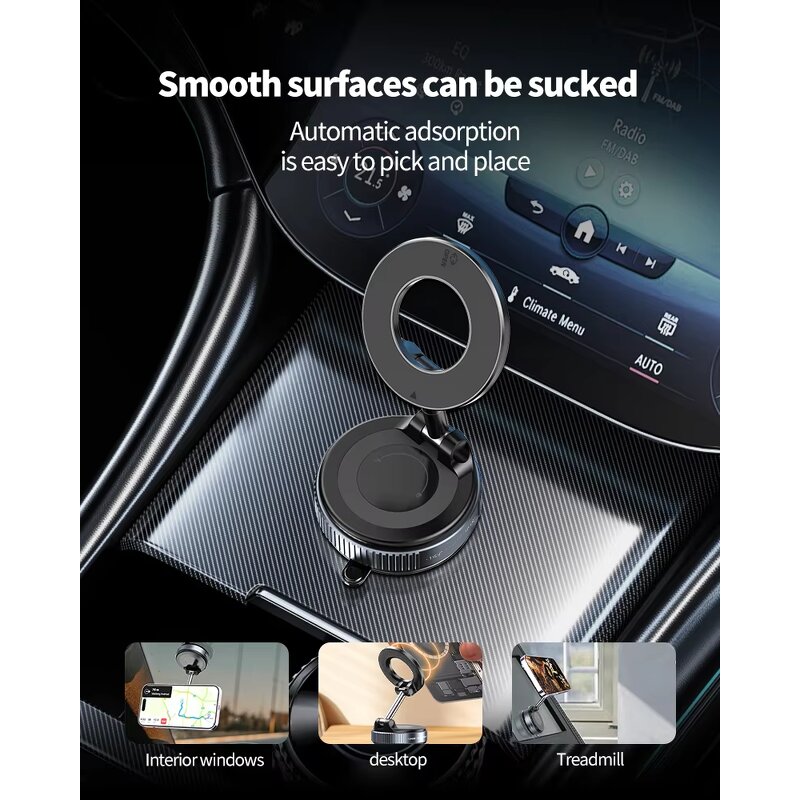 Magnetic Car Phone Stand Supplier - Strong 360 Rotation Windshield