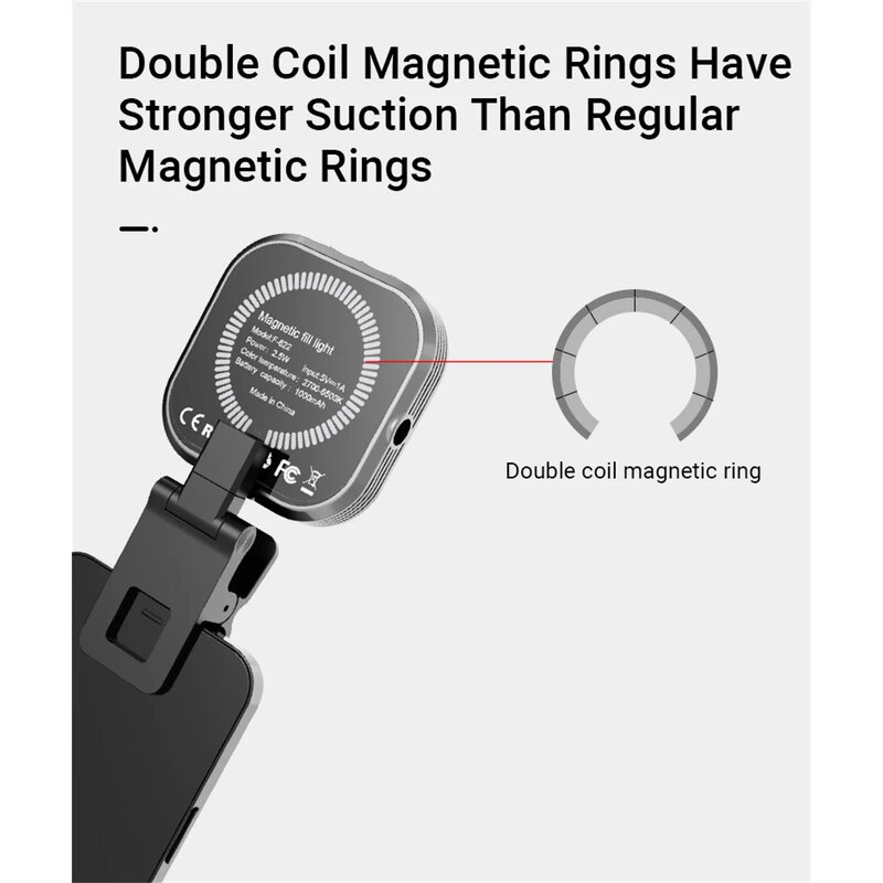 Portable Pocket Light Supplier - F622 Mini Magnetic for Makeup Vlog