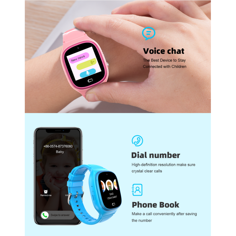 Children's Smart Watch Supplier - SOS LBS Phone Watch 2G Sim Card