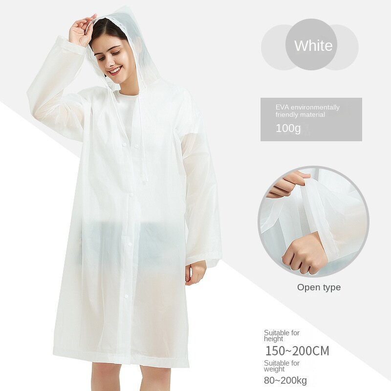Rain Poncho Supplier - Adult EVA Thickened Disposable Raincoat