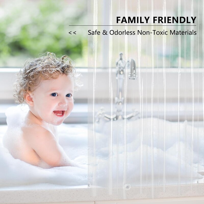 Shower Curtain Manufacturer - Wholesale Customized PEVA Plastic Transparent