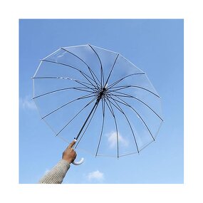 Transparent Umbrella Manufacturer - Factory Customized Outdoors Bend Handle