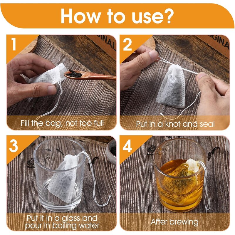 Disposable Tea Bags Manufacturer - Customized Size Filter Non-woven Wholesale