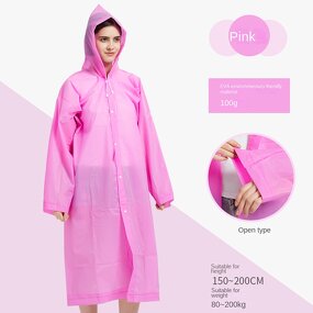 Rain Poncho Supplier - Adult EVA Thickened Disposable Raincoat