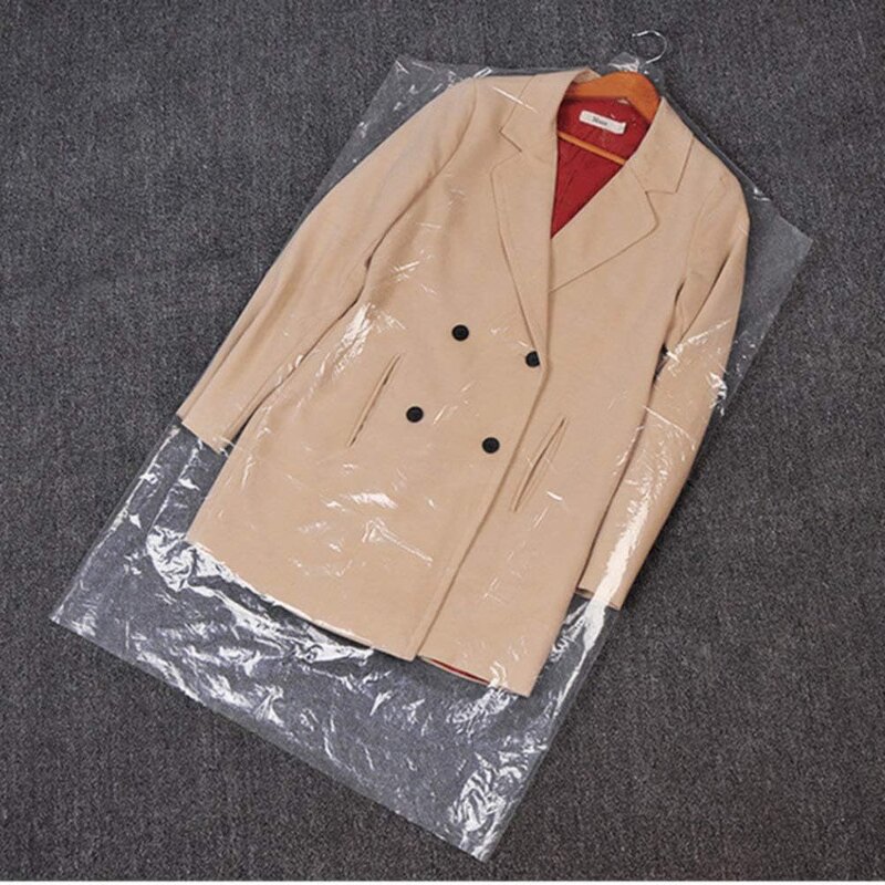 Suit Storage Bag Supplier - Transparent Plastic Hanging for Clothes