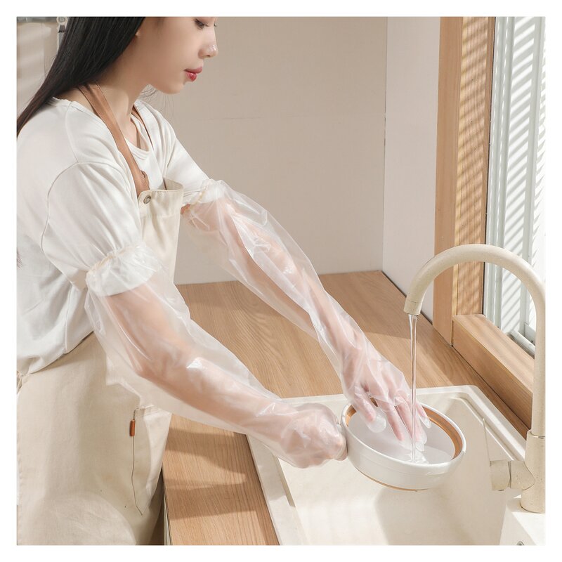 Plastic Gloves Manufacturer - High Quality Elastic Cuffs Long Sleeve