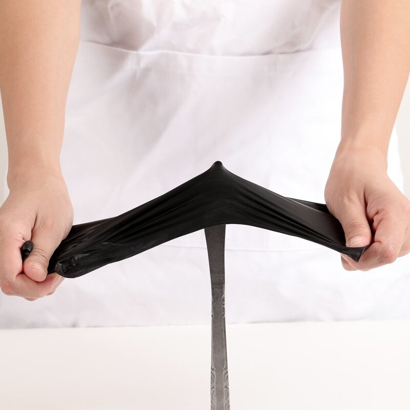 Examination Gloves Factory - Low Price Sales Disposable Black Nitrile