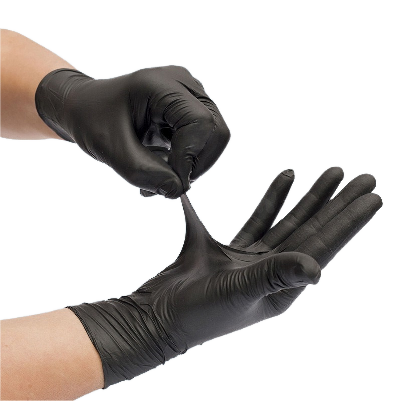Examination Gloves Factory - Low Price Sales Disposable Black Nitrile