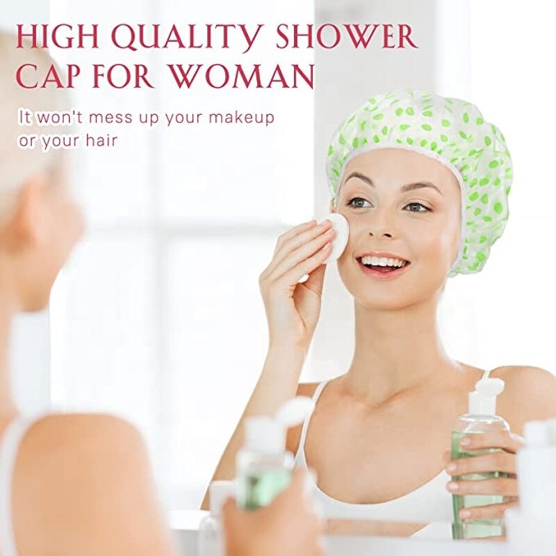 Shower Cap Supplier - Color Thickened Disposable Waterproof Wave Point