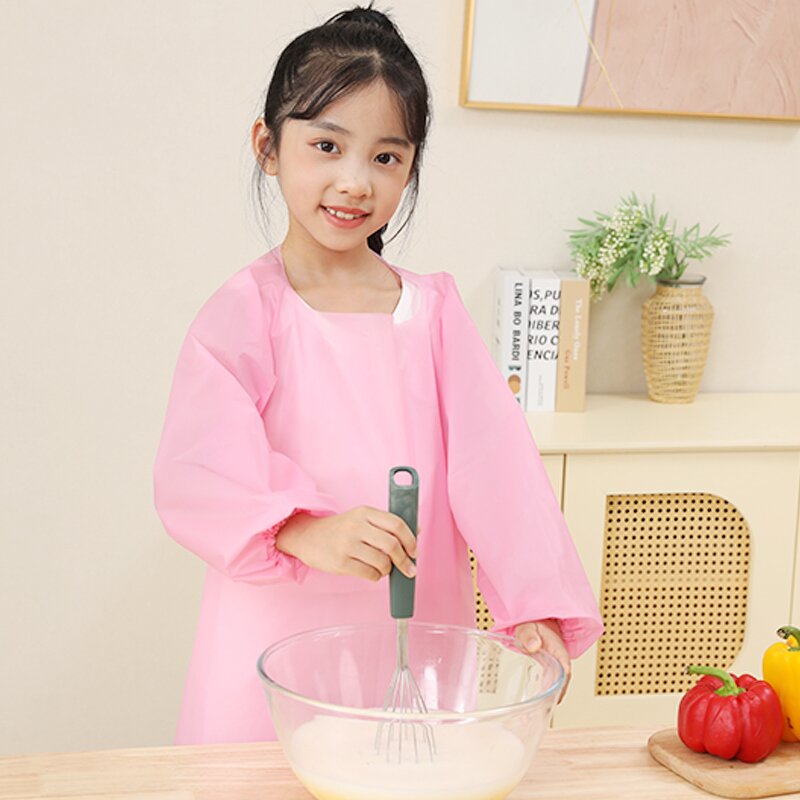 Children's Apron Supplier - Comprehensive Protection Long Sleeved Artist