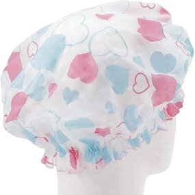 Shower Cap Supplier - Color Thickened Disposable Waterproof Wave Point