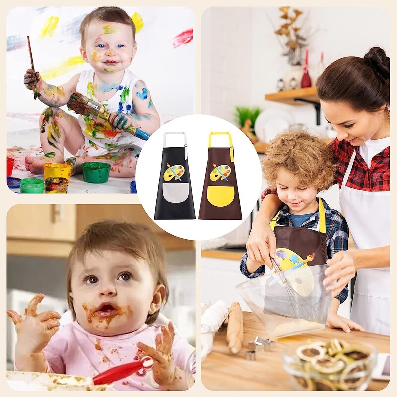 Kids Art Apron Factory - Factory Supplied Custom Logo Waterproof Adjustable