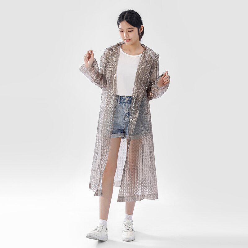 Raincoat Supplier - Custom Logo Outdoor Portable EVA 3D Stereo