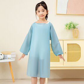 Art Apron Manufacturer - CPE Adjustable Long Sleeves Pure Color