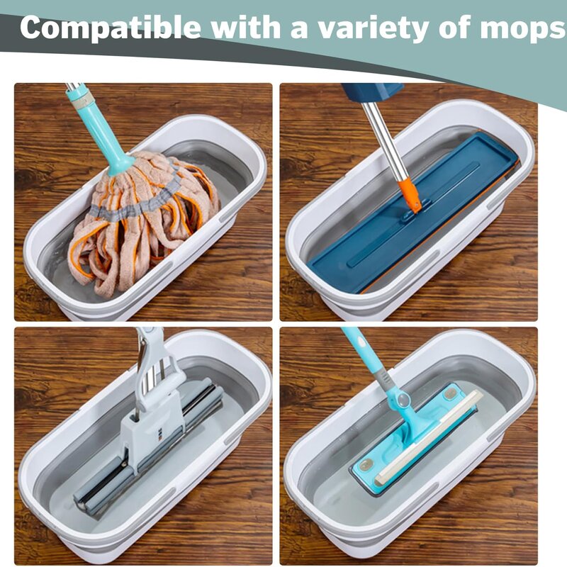 Mop Bucket Supplier - Light Weight Thickened Foldable Home Washing
