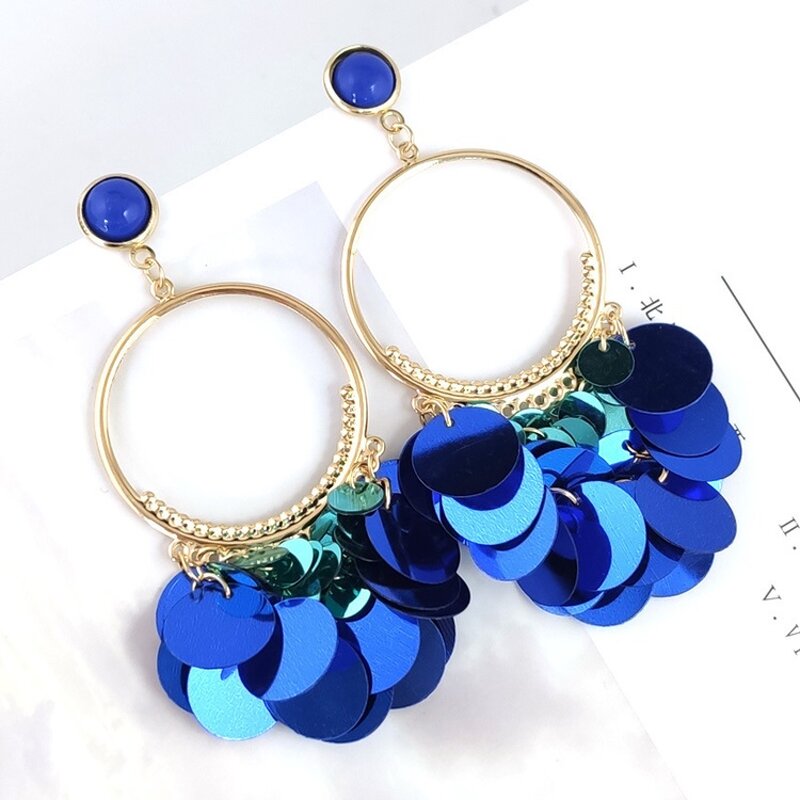 Drop Earrings Manufacturer - OEM Custom Sequin Cluster & Colorful