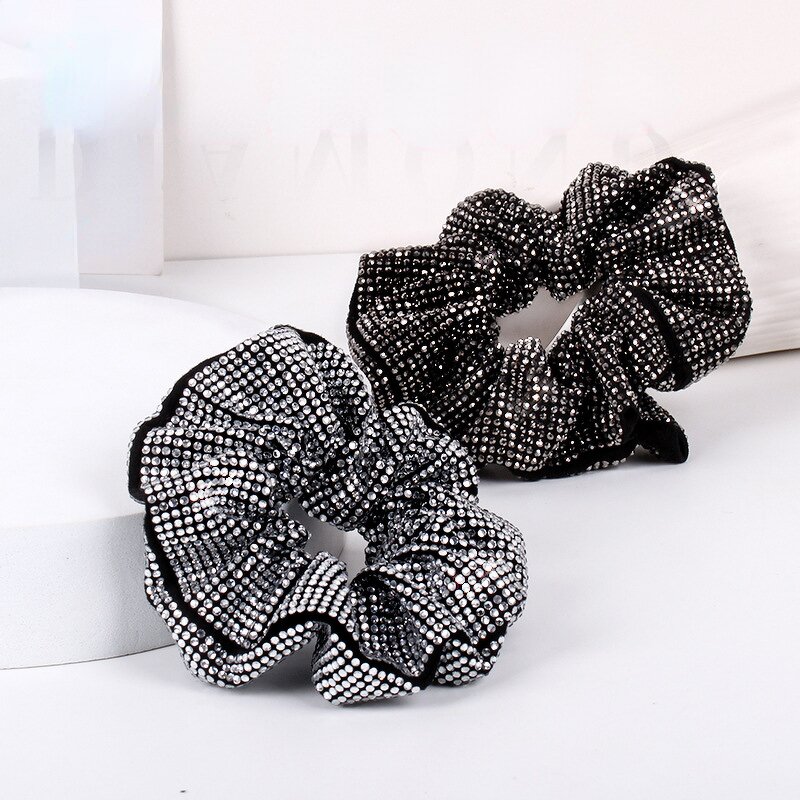 Hair Scrunchy Factory - OEM Custom Bling Diamond & Fabric Hair Ring