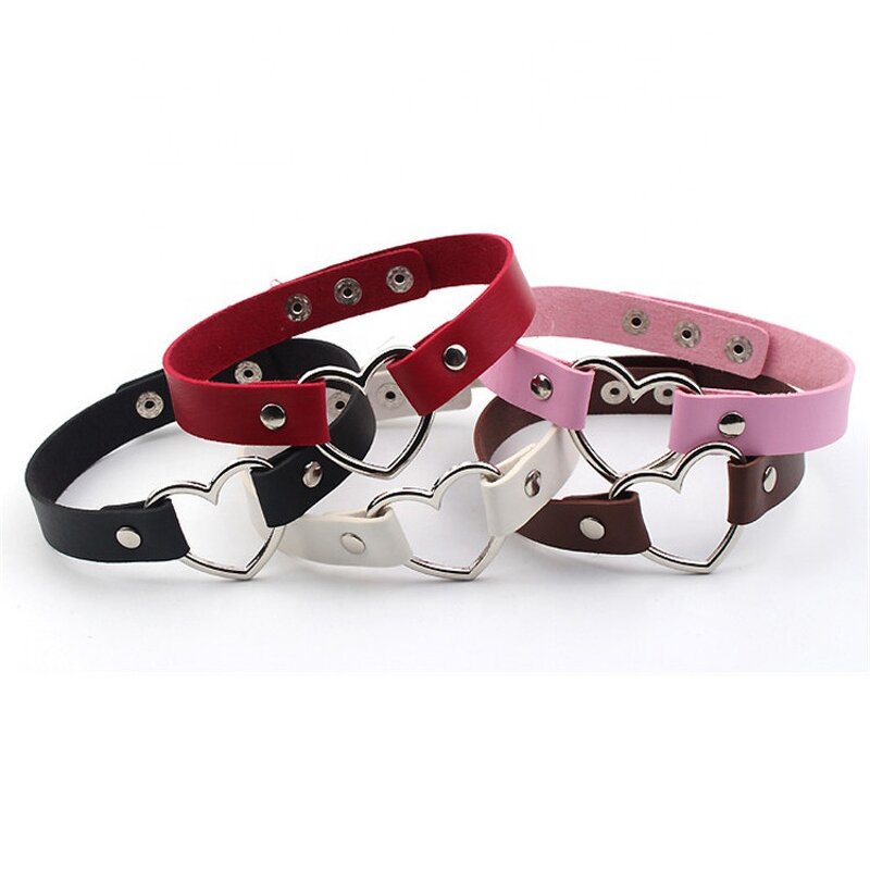 Choker Necklace Manufacturer - OEM Custom PU Leather & Heart Charm