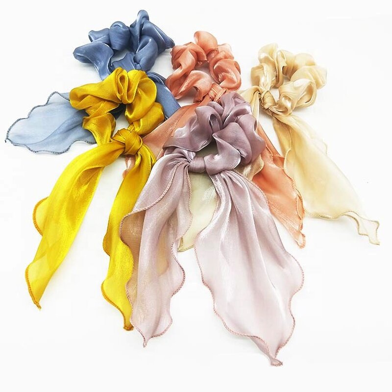 Hair Scrunchies Manufacturer - OEM Custom Bow Knot & Satin Fabric