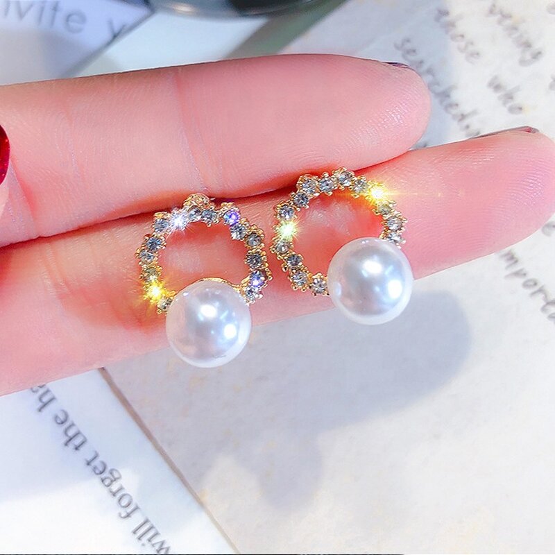 Stud Earrings Manufacturer - OEM Custom Pearl Tassel & Crystal