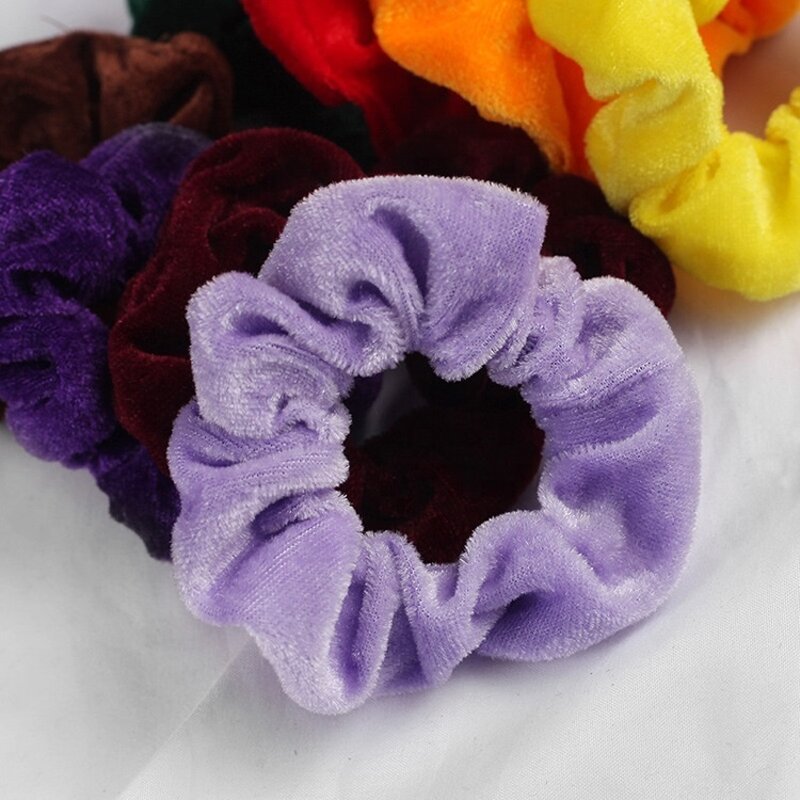 Hair Scrunchies Factory - Bulk Custom Velvet & 45 Colors Pack