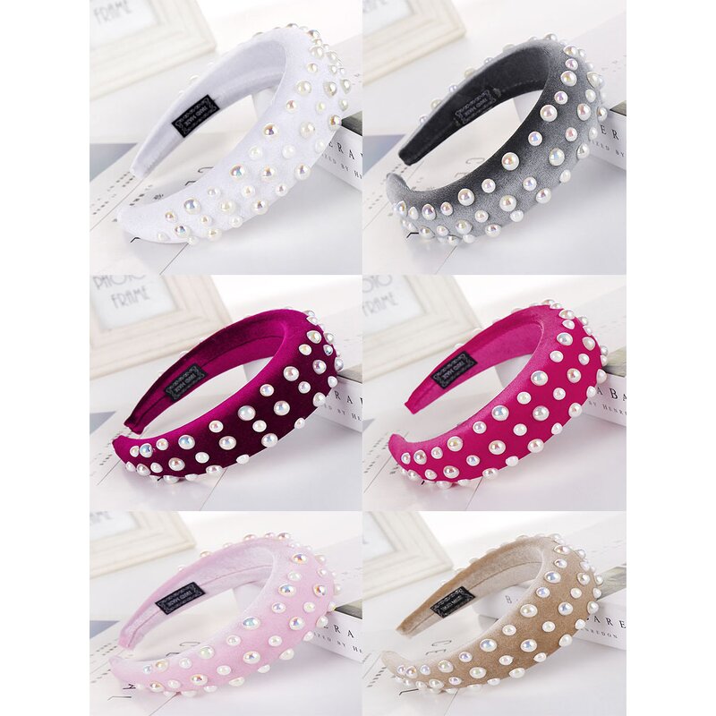 Hairband Factory - OEM Custom Pearl & Velvet Head Band