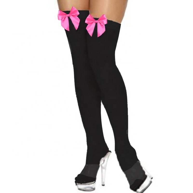 Knee-high Socks Factory - Bulk Custom Velvet & Bowknot Design