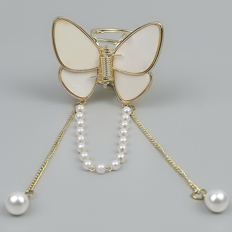 Hair Claw Manufacturer - OEM Custom Alloy Butterfly & Tassel Clip