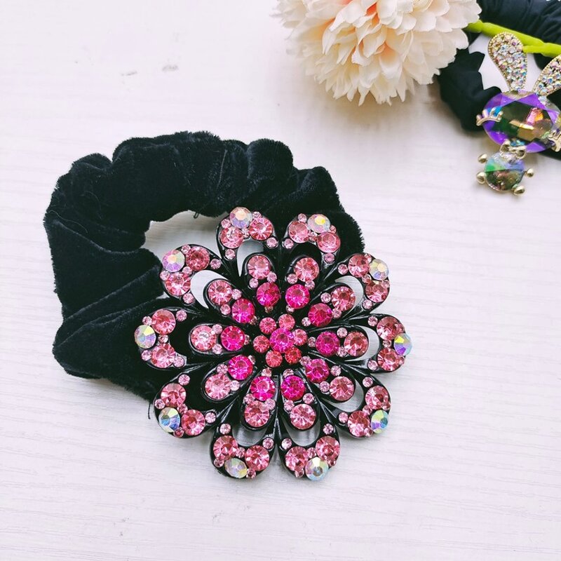 Hair Scrunchy Manufacturer - OEM Custom Velvet & Acrylic Flower Band