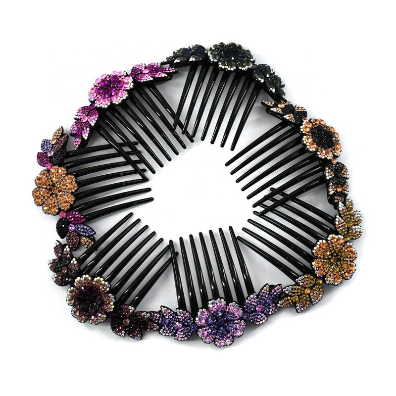 Hair Comb Manufacturer - Custom Seven Tooth Hair Pin & Rhinestone