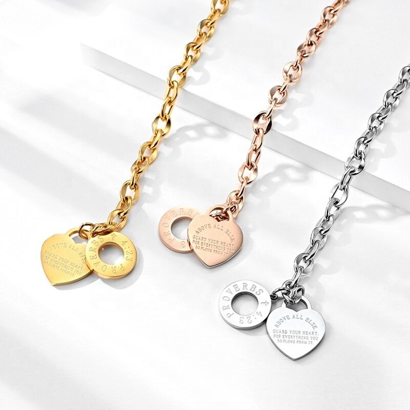 Bracelet Factory - OEM Custom Heart Pendant & Titanium Steel