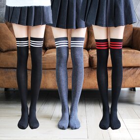 Over Knee Socks Factory - OEM Custom Striped & Spring Autumn