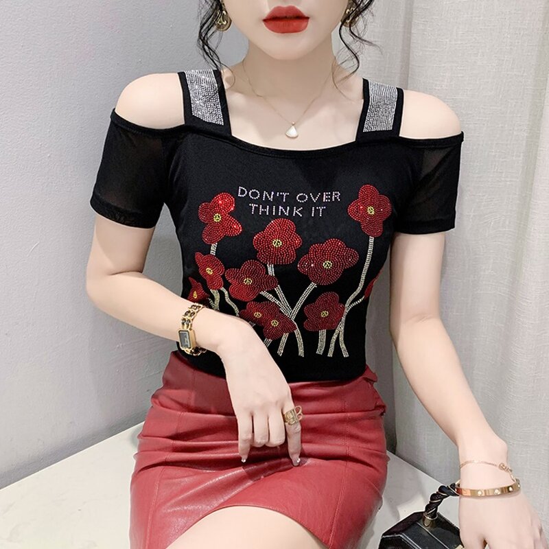 Off Shoulder T-shirt Manufacturer - Bulk Custom Slim Fit & Mesh
