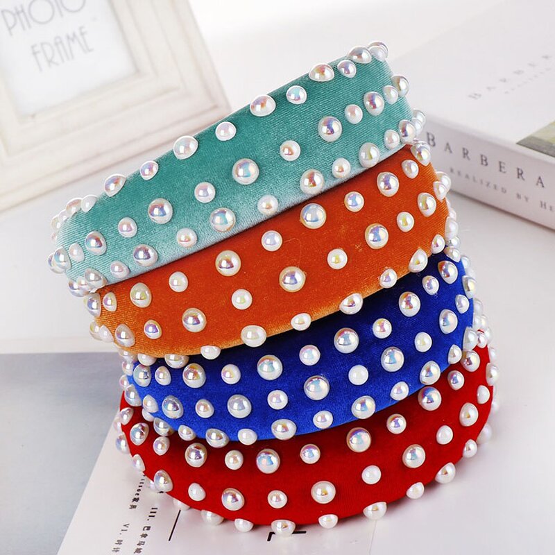 Hairband Factory - OEM Custom Pearl & Velvet Head Band