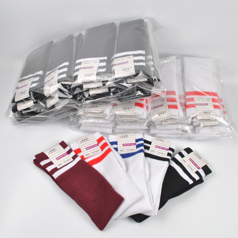 Over Knee Socks Manufacturer - OEM Custom Three Bars & Colorful