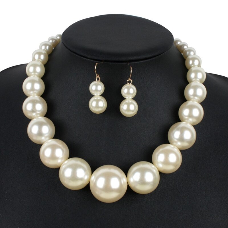Jewelry Set Factory - Bulk Custom Choker & Big Pearl Necklace