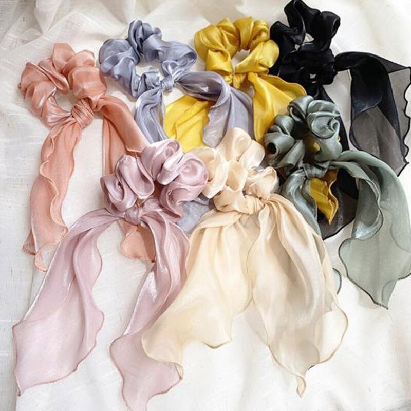 Hair Scrunchies Manufacturer - OEM Custom Bow Knot & Satin Fabric