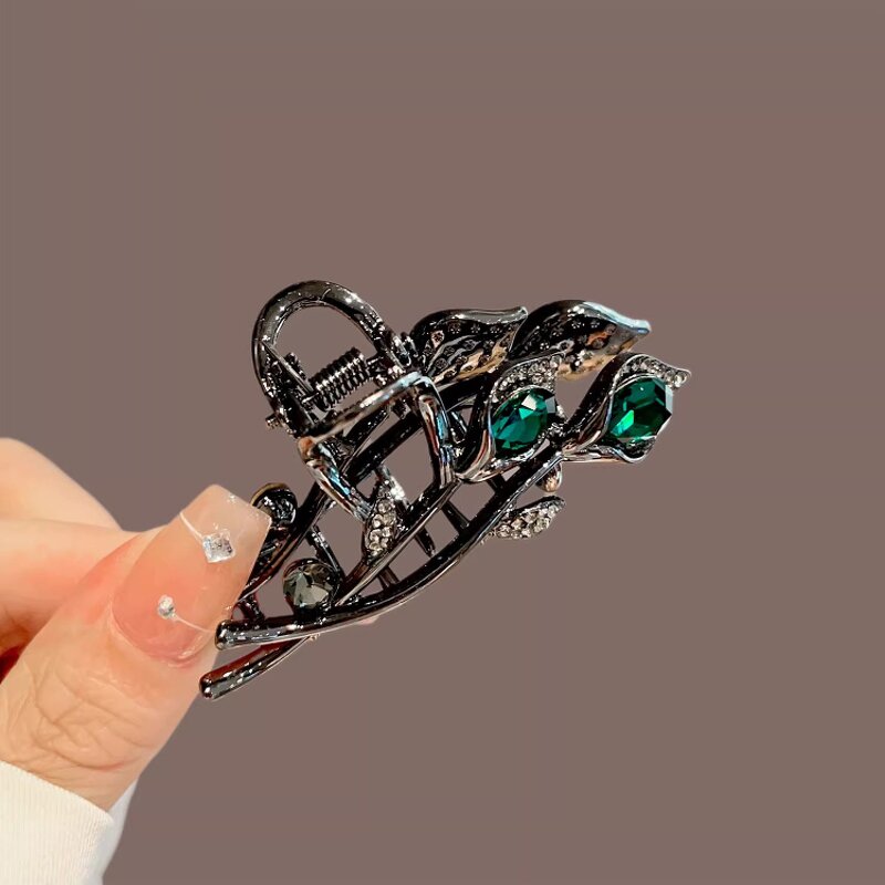 Hair Claw Manufacturer - OEM Custom Alloy Shark Clip & Crystal