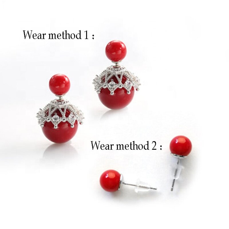 Pearl Earrings Manufacturer - OEM Custom 925 Silver & Double Pearl