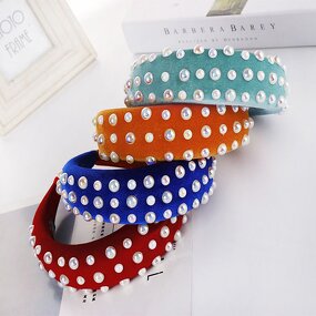 Hairband Factory - OEM Custom Pearl & Velvet Head Band