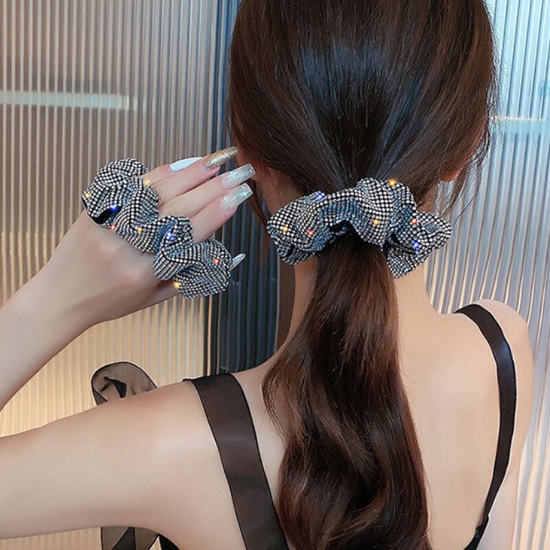 Hair Scrunchy Factory - OEM Custom Bling Diamond & Fabric Hair Ring