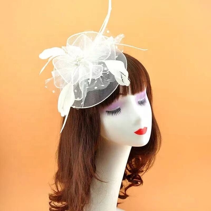 Fascinator Manufacturer - OEM Custom Feather & Net Yarn Hairpin