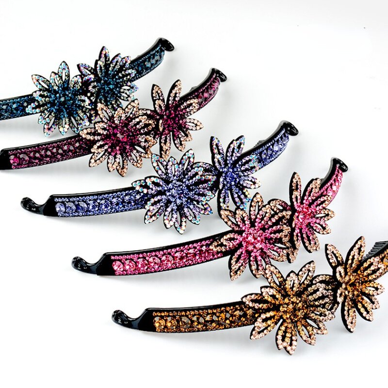 Ponytail Clip Manufacturer - OEM Custom Crystal & Flower Barrette