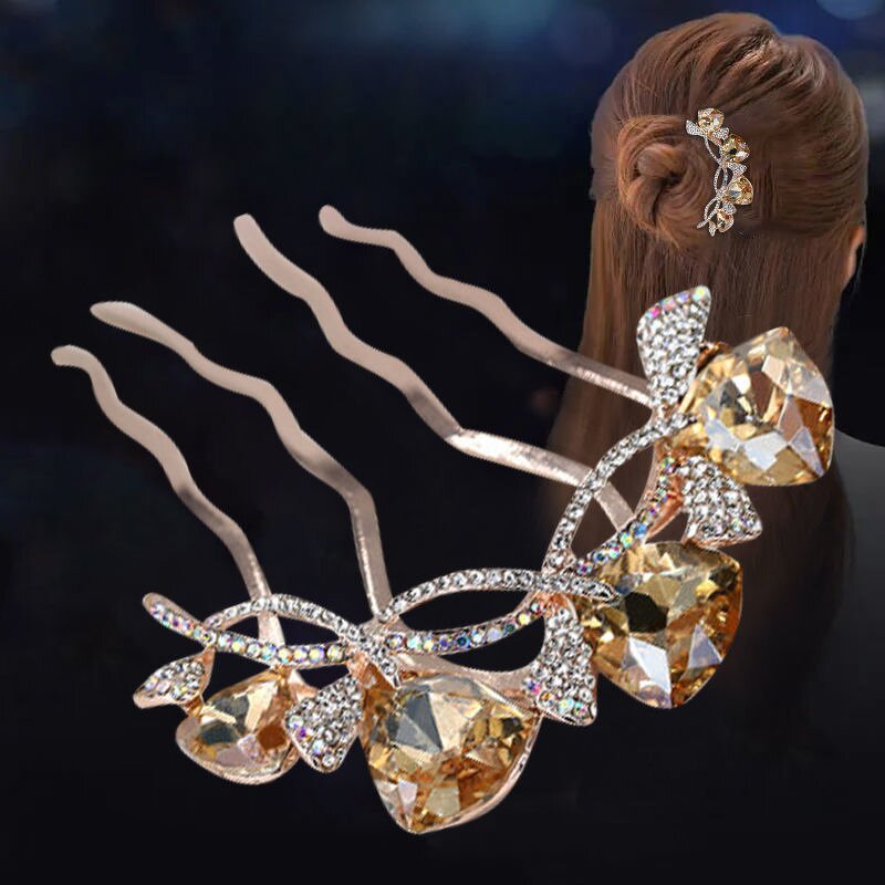 Hair Comb Manufacturer - Custom Women Bun Hairpin & Stone Jewelry