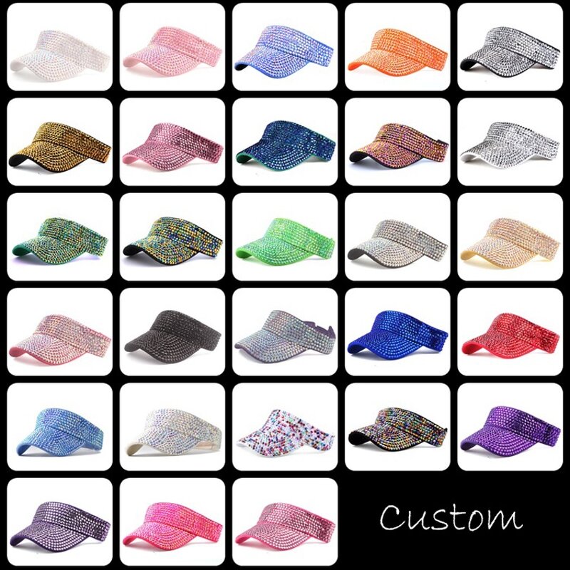 Sunhat Manufacturer - OEM Custom Full Rhinestone & Visor Cap